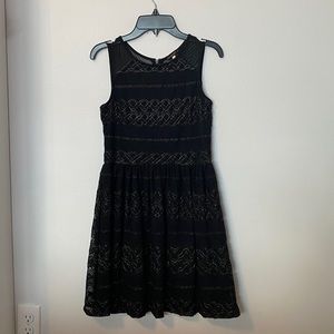 ELLA MOSS Girls Dress (black & gold)